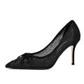 2019 High Heel Stiletto Women's Pumps Black Suede Leather x19-c097C Ladies Women custom Dress Shoes Heels For Lady